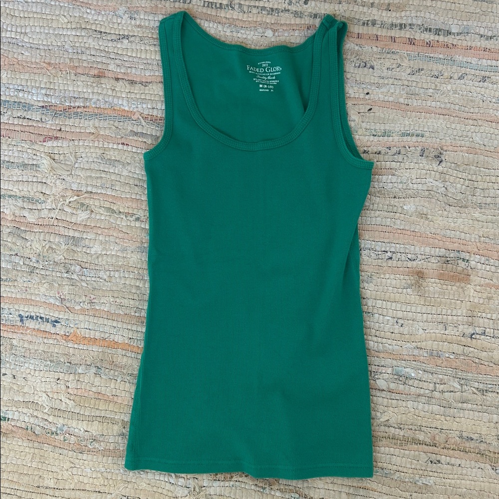 Faded Glory tank top green size M